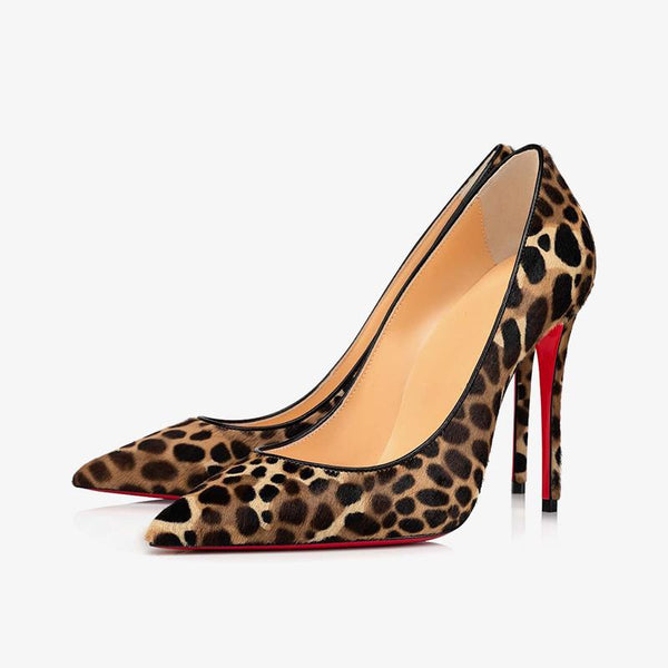 Leopard Print Horsehair Pump - ARNO CONTI
