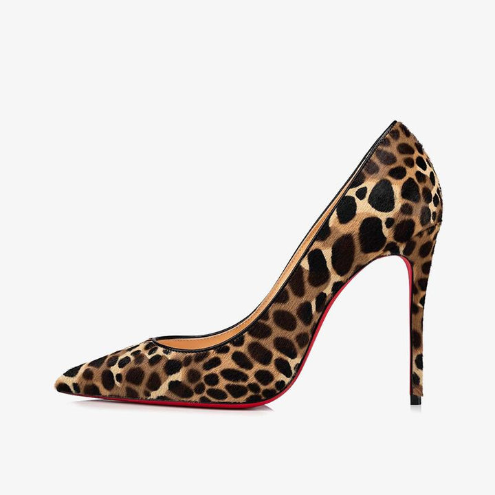 Leopard Print Horsehair Pump - ARNO CONTI