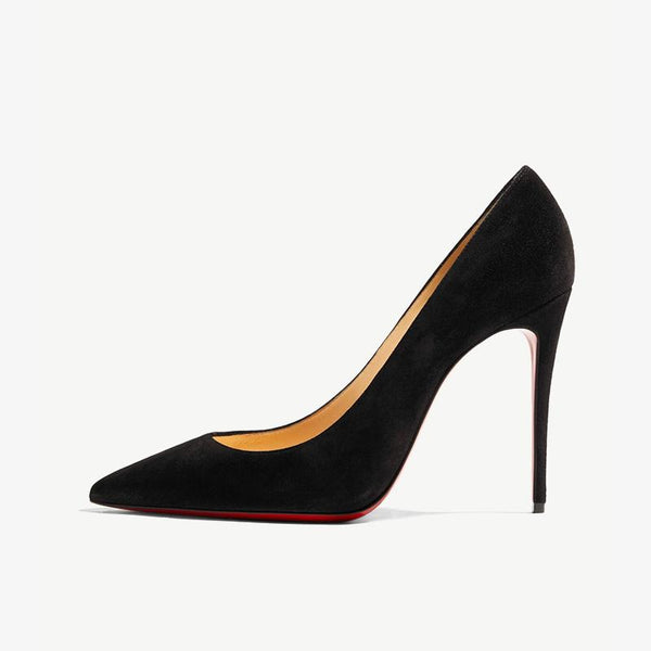 Suede Pointed-Toe Pump - ARNO CONTI