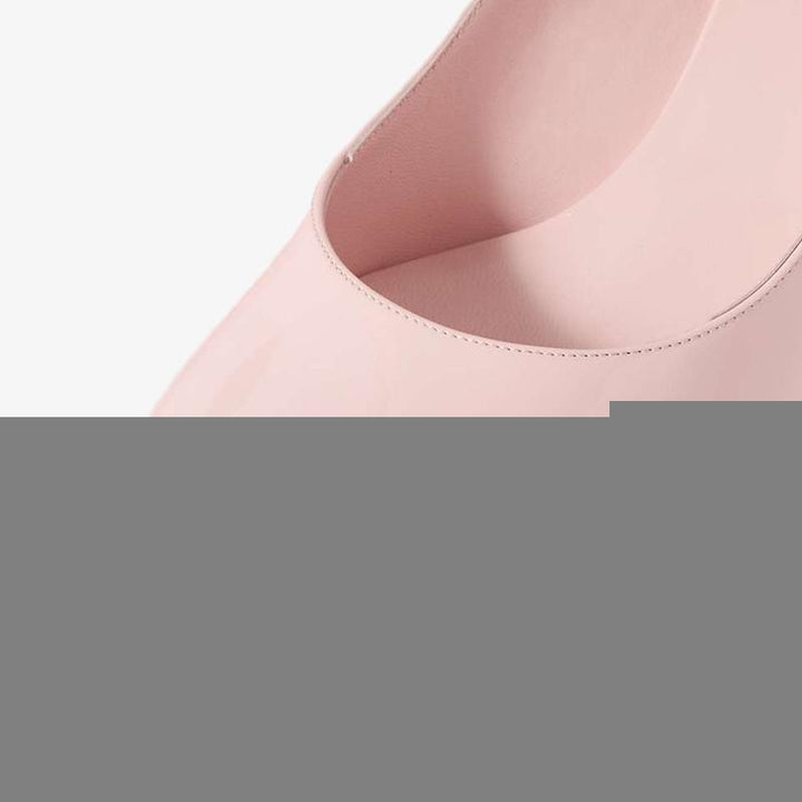 Pastel Pink Patent Leather Slingback Pump - ARNO CONTI
