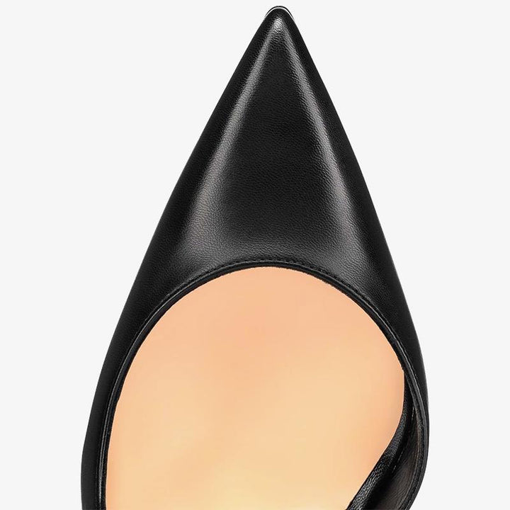 Glossy Leather Stiletto Pumps - ARNO CONTI