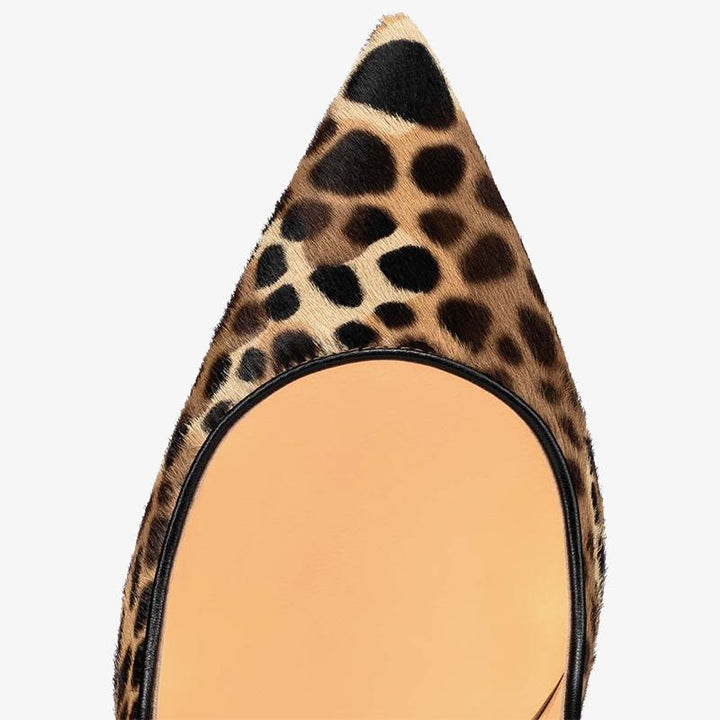 Leopard Print Horsehair Pump - ARNO CONTI