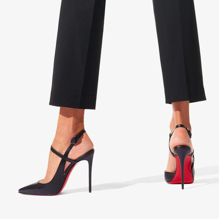 Glossy Leather Stiletto Pumps - ARNO CONTI