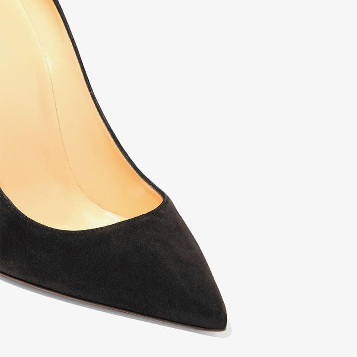Suede Pointed-Toe Pump - ARNO CONTI